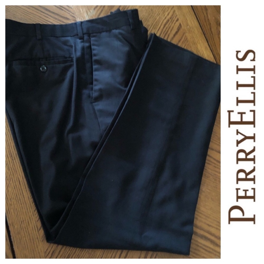 PERRY ELLIS Black Dress Slacks